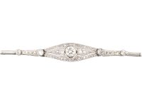 Art Deco 18ct White Gold Diamond Bracelet