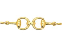18ct Gold Horse Bit Bracelet by Gucci