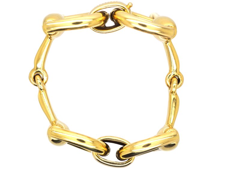 18ct Gold Horse Bit Bracelet by Gucci
