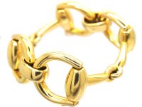 18ct Gold Horse Bit Bracelet by Gucci