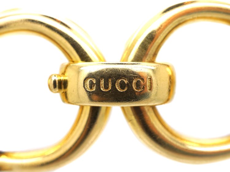 18ct Gold Horse Bit Bracelet by Gucci