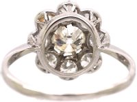 Early 20th Century Platinum Diamond Cluster Ring