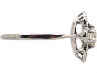 Early 20th Century Platinum Diamond Cluster Ring