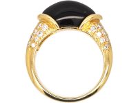 18ct Gold Onyx & Diamond Ring by Cartier, Paris