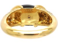 18ct Gold Onyx & Diamond Ring by Cartier, Paris