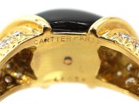 18ct Gold Onyx & Diamond Ring by Cartier, Paris