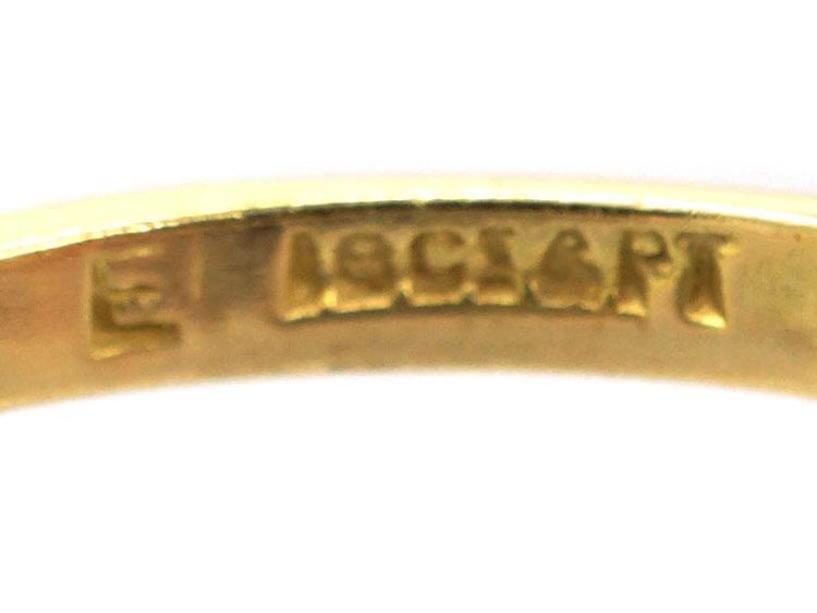 Edwardian 18ct Gold & Platinum Diamond Cluster Ring