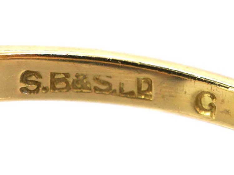 Edwardian 18ct Gold & Platinum Diamond Cluster Ring