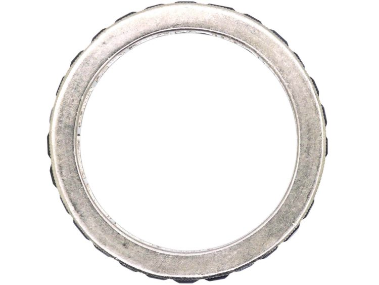 Early 20th Century 18ct White Gold, Sapphire Eternity Ring