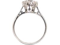 Early 20th Century Platinum Solitaire Ring set with a 1.55 Carat Diamond
