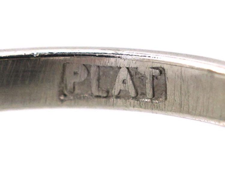 Early 20th Century Platinum Solitaire Ring set with a 1.55 Carat Diamond