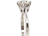 Early 20th Century Platinum Solitaire Ring set with a 1.55 Carat Diamond