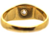 Victorian 18ct Gold Gypsy Ring set with a Diamond