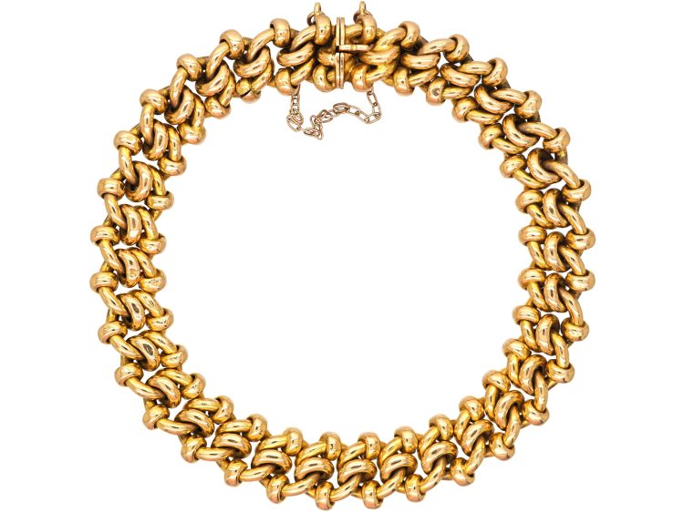 Edwardian 15ct Gold Ornate Bracelet