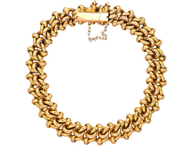 Edwardian 15ct Gold Ornate Bracelet