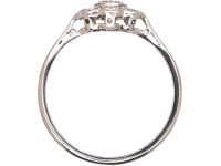 Edwardian Platinum Diamond Cluster Ring