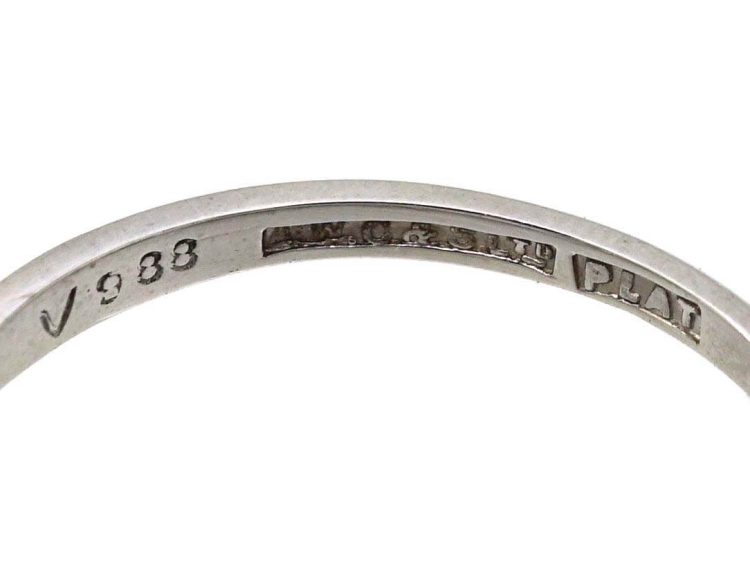 Edwardian Platinum Diamond Cluster Ring