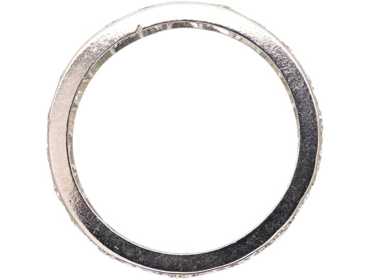 Art Deco Platinum Eternity Ring set with Diamonds