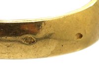 Late 19th Century French 18ct Gold Signet Ring with Intaglio of a Crest