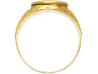 French Late 19th Century Signet Ring with Crest Intaglio