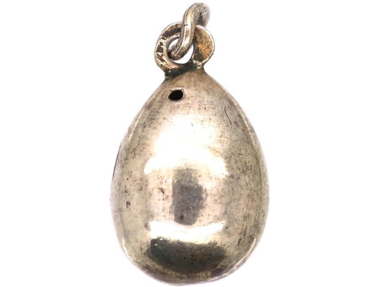 Early 20th Century Russian Silver Egg