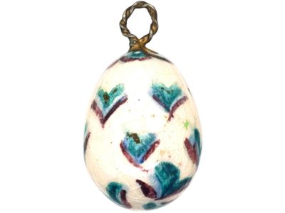 Edwardian Silver & Enamel Egg