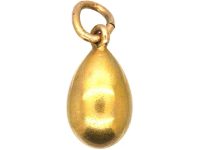 Edwardian 15ct Gold Small Egg set with a Turquoise