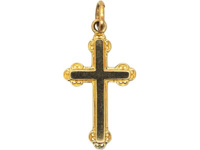 Mid 20th Century Small 9ct Gold Cross