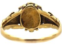Early Victorian 15ct Gold Cluster Ring set with Rubies & Diamonds