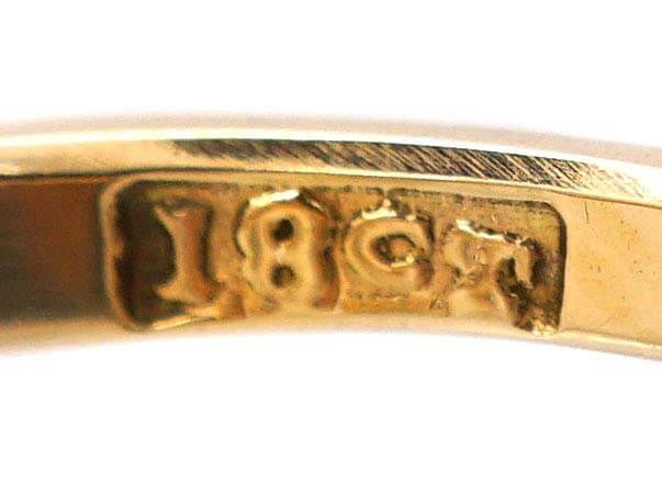 Edwardian 18ct Gold & Platinum Two Stone Diamond Ring