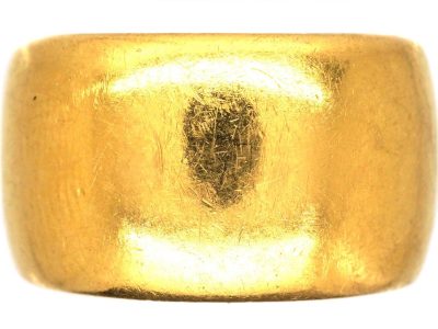 Very Wide 22ct Gold Wedding Ring