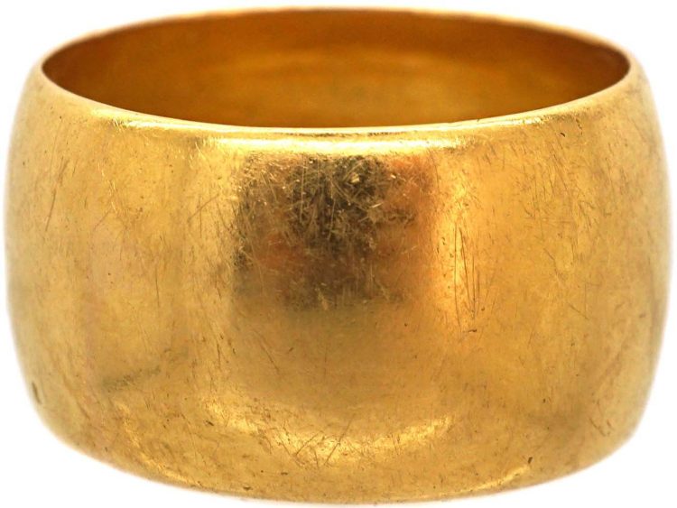 Very Wide 22ct Gold Wedding Ring
