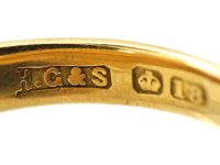 Victorian 18ct Gold Signet Ring set with Lapis Lazuli with Cockerel Intaglio