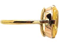 Early 20th Century 18ct Gold Ring set with a Yellow Sapphire