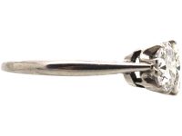Mid 20th Century Platinum, Three Stone Diamond Ring
