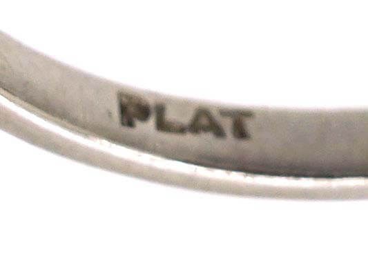 Mid 20th Century Platinum, Three Stone Diamond Ring
