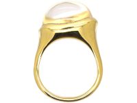 18ct Gold & Rock Crystal Ring by Elsa Peretti for Tiffany in Original Case