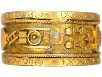 Early Victorian 18ct Gold Masonic Ring