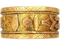 Early Victorian 18ct Gold Masonic Ring