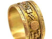 Early Victorian 18ct Gold Masonic Ring