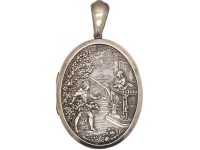 Victorian Silver Romeo & Juliet Locket