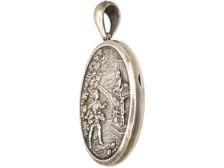 Victorian Silver Romeo & Juliet Locket