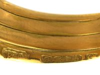 Victorian 9ct Gold Snake Ring set with a Diamond