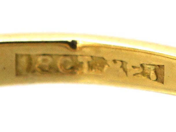 Art Deco 18ct Gold & Platinum Three Stone Diamond Ring