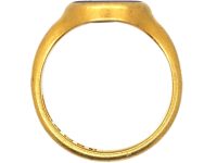 18ct Gold Signet Ring set with Lapis Lazuli by Charles Green & Sons