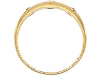 Edwardian 18ct Gold Three Stone Diamond Gypsy Ring