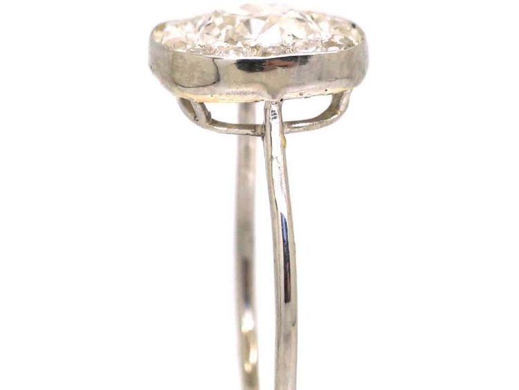 Edwardian Platinum Diamond Cluster Ring