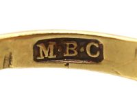 Art Nouveau 18ct Gold & Peridot Ring by Murrle Bennett & Co