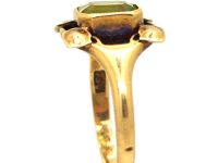 Art Nouveau 18ct Gold & Peridot Ring by Murrle Bennett & Co