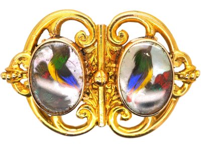 Victorian 15ct Gold Birds of a Feather Brooch